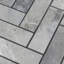 1" x 3" Marble Herringbone Mosaic Wall & Floor Tile