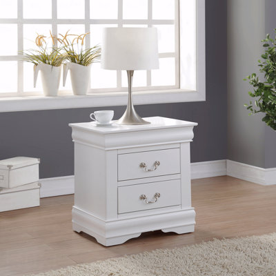 Table de chevet blanche