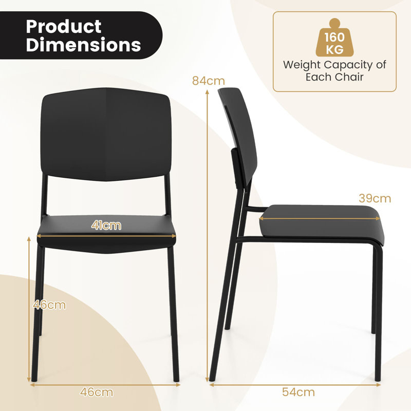 Sandyville 46cm H Side Chair, Black