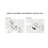 48" Bathroom Vanity And Sink Assortment, Floating Storage Facility, Marble Pattern Ceramic Vessel Sink, Black Sintered Stone Top, Twill-Symmetry Solid Wood Cabinet Rear Doors Kit, Surface, White With-772819178-772819176-772819159