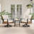 Patio 3-Piece All Weather Wicker Swivel Rocking Bistro Set With Cushions