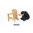 Boisvert Foldable Outdoor Adirondack Chair Wooden Folding Patio Chair with Wide Armrests for Garden Backyard Porch Deck and Fire Pit Seating-1793144430