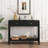Console Table With Drawers, Narrow Wood Accent Sofa Table Entryway Table With Storage Shelf For Entryway, Front Hall, Hallway, Living Room