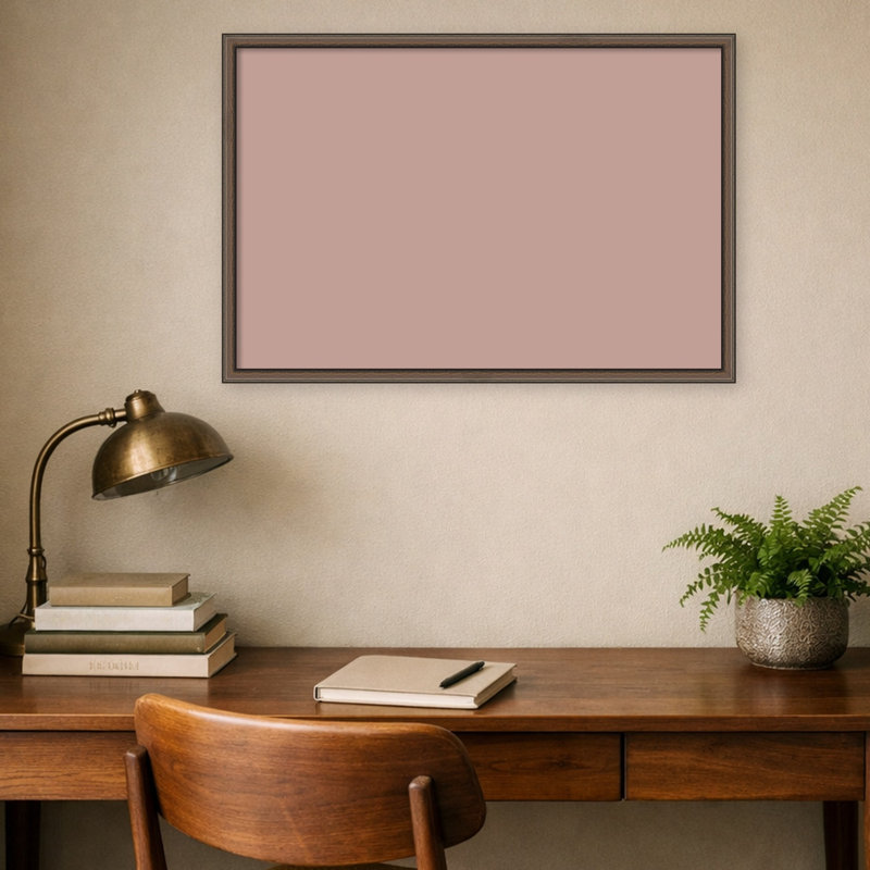 Tableau magnétique encadré en tissu, babillard rose 38 x 26 pour l'organisation murale, Cordelia bronze