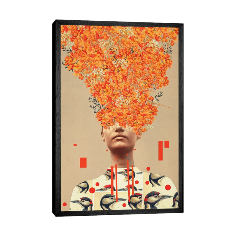 Bird Flight In Autumn by Frank Moth - Print on Canvas, Black Framed, 101.6cm H x 66.04cm W x 3.81cm D