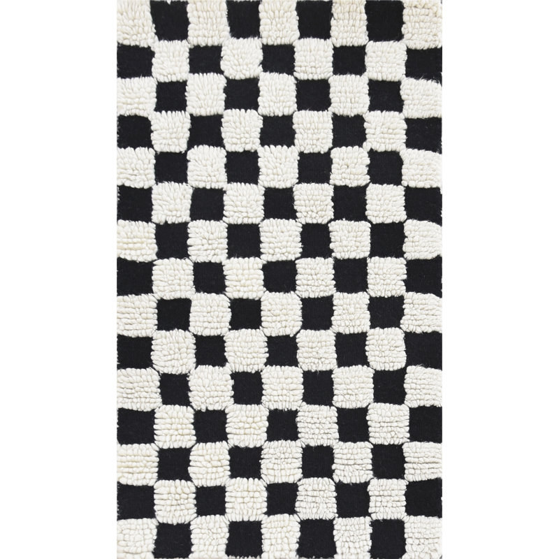 Checkerboard 2'3" X 3'9" Rug, Rectangle 2'3" x 3'9"