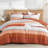 Andency Comforter Set, Lightweight Colorblock Stripes Bedding Comforter Set, Fluffy Down Alternative Bed Set, Mineral Blue, California King-124498869-124764780