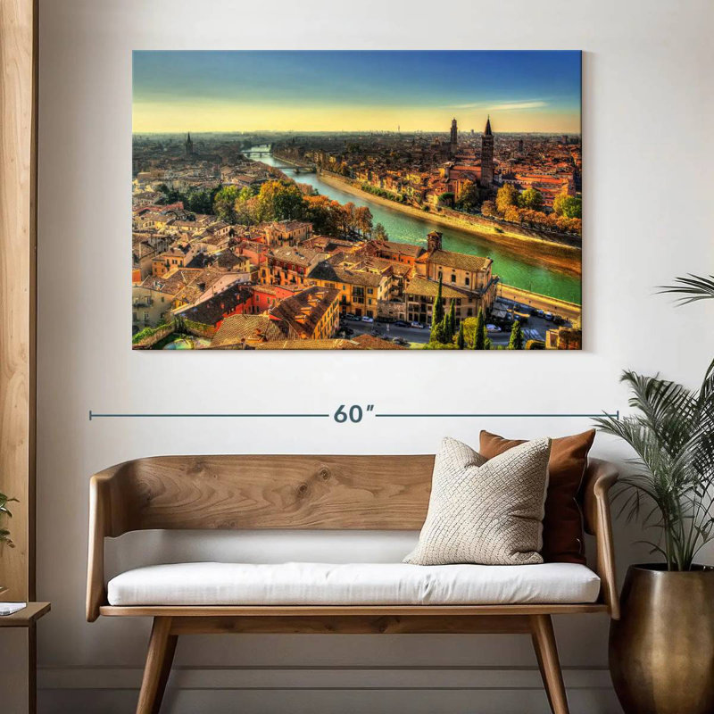 Paysage urbain Sirpi Verona, H 34 po x l 51 po