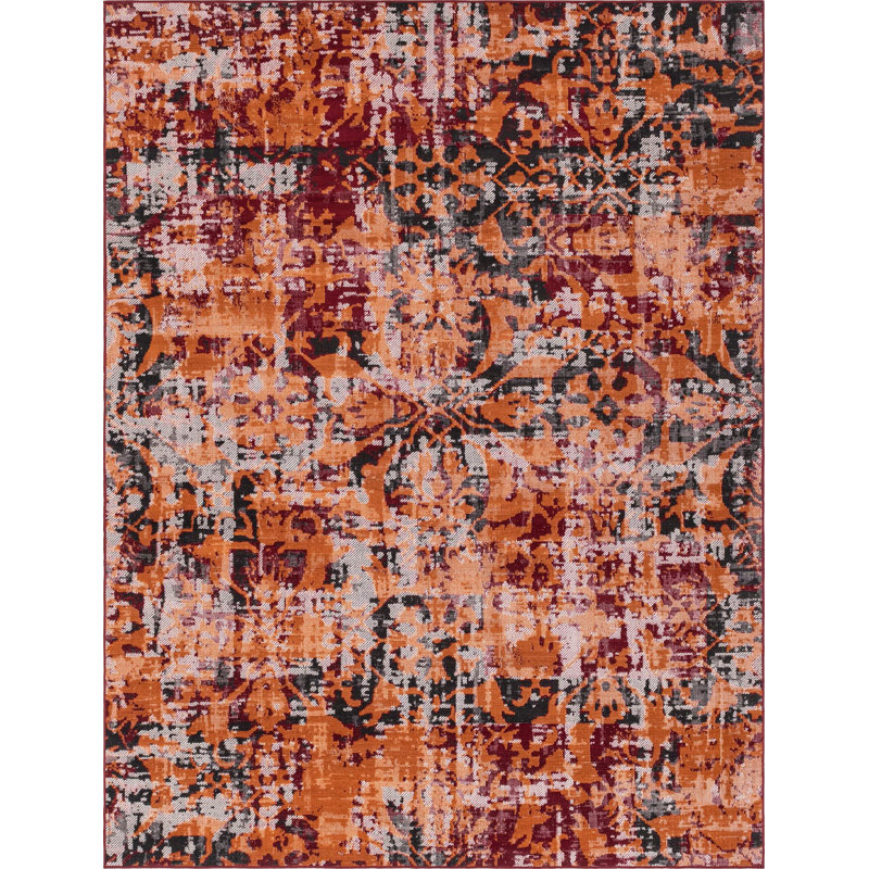 Floral Indoor Rug, Rectangle 9' x 12'