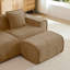Repose-pieds Harrison en velours - brun