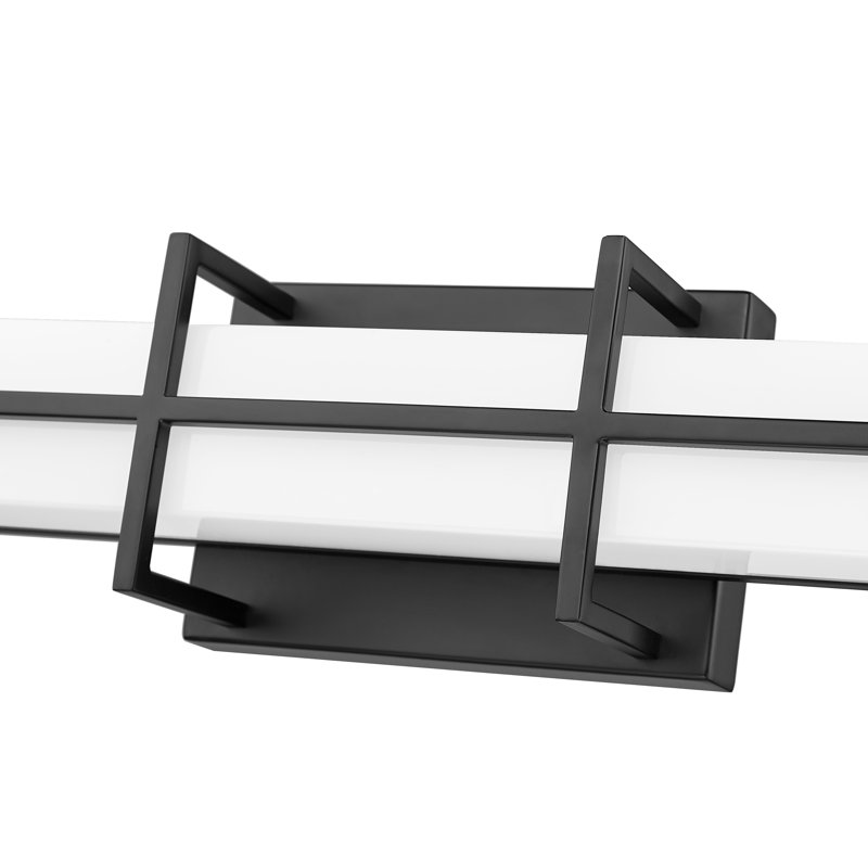 Éclairage pour meuble-lavabo Klowie, Noir mat