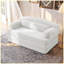 Causeuse convertible 2 places en velours côtelé Canapé-lit futon convertible (beige)-133235369-133235372