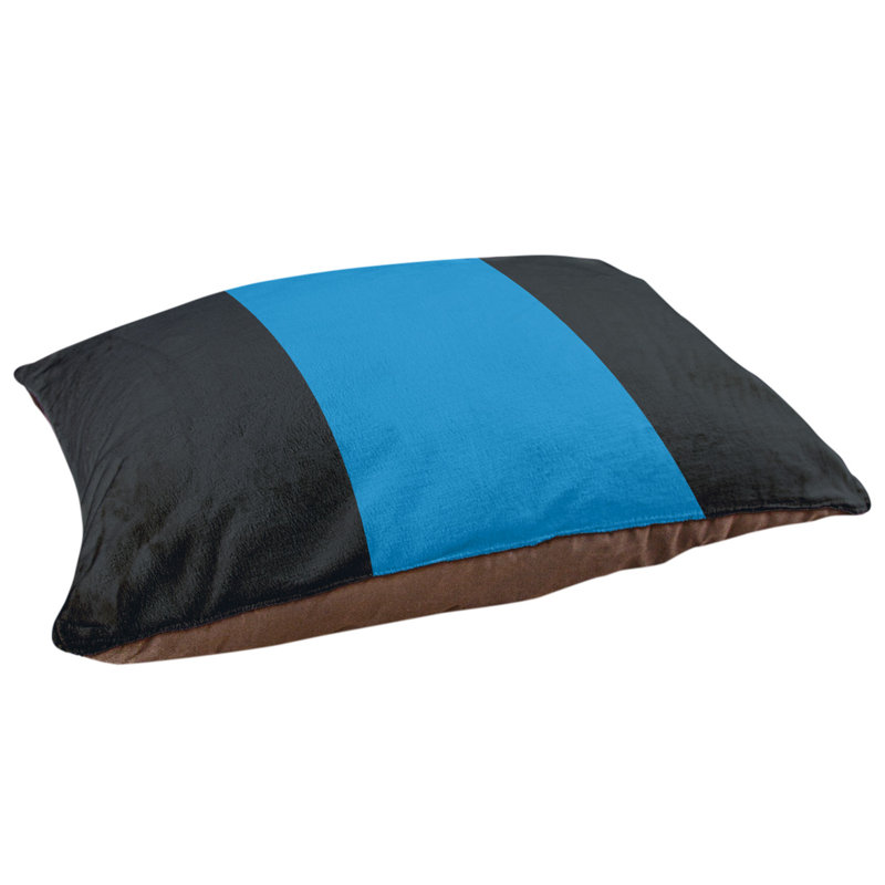Coussin Detroit, Noir / bleu, Extra Large (50" W x 40" D x 7" H)
