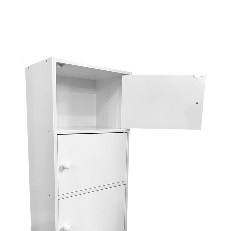 Three Door Storage Utility Cabinet Entryway Living Room Garage Hallway