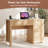 Fluted Executive Desk With Drawers With Ample File Drawer-1532420780