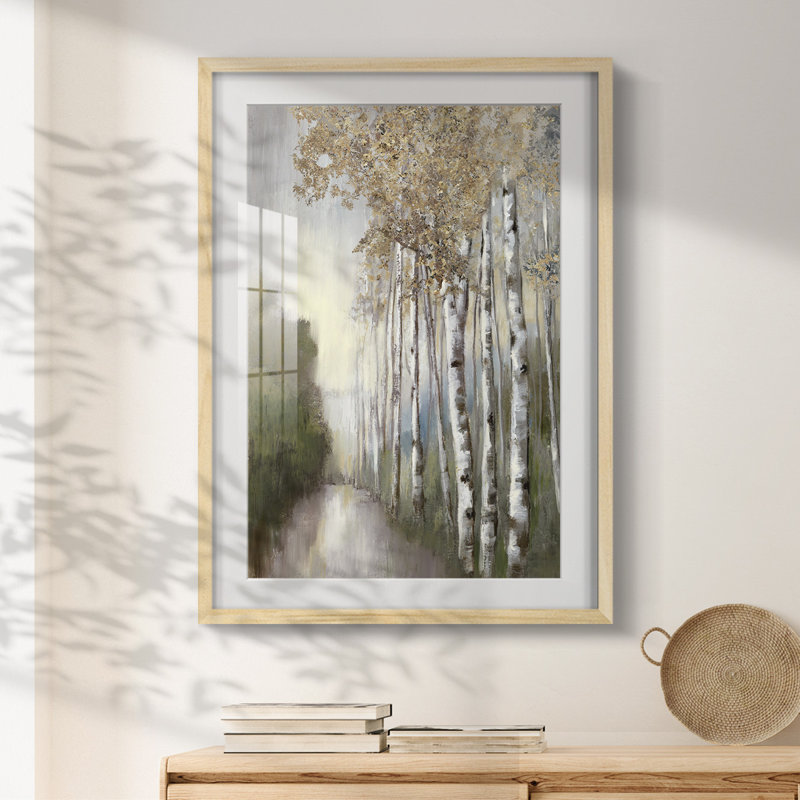 Woodland Walk Neutral - Impression encadrée, Naturel, H 28,5 po x l 20,5 po