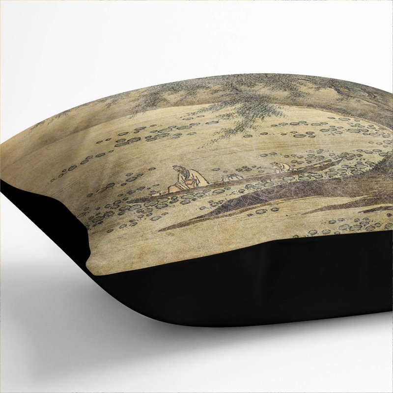 Square Throw Cushion, Black, 55cm H x 55cm W x 20cm D