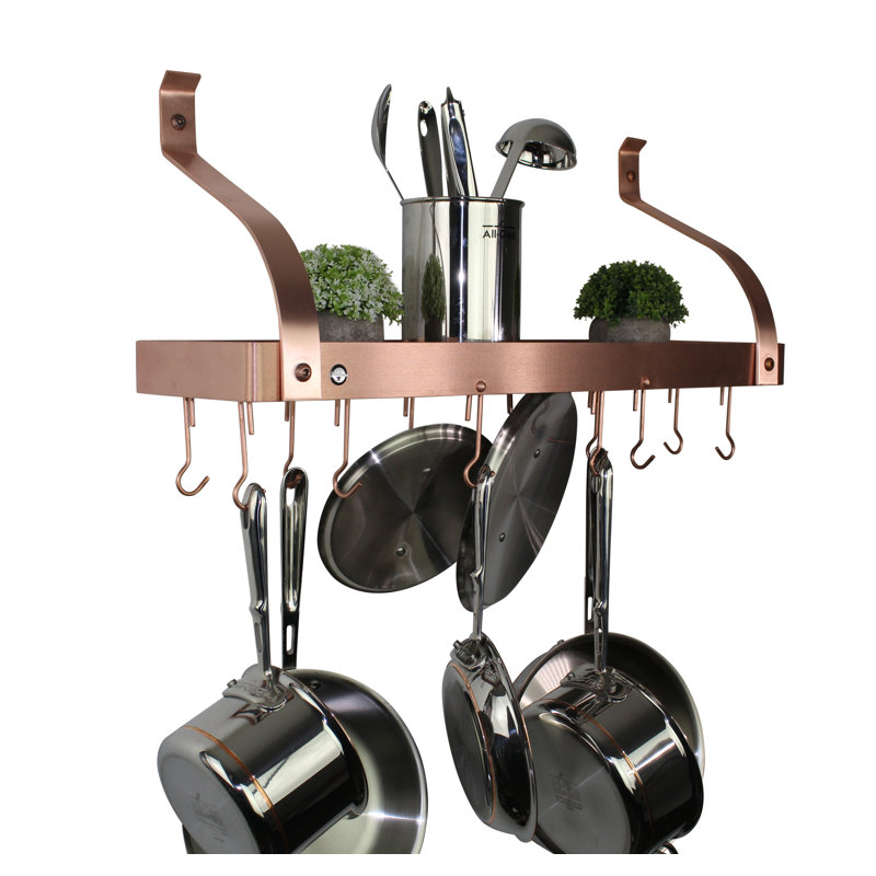 Handcrafted Gourmet Wall Mounted Pot Rack