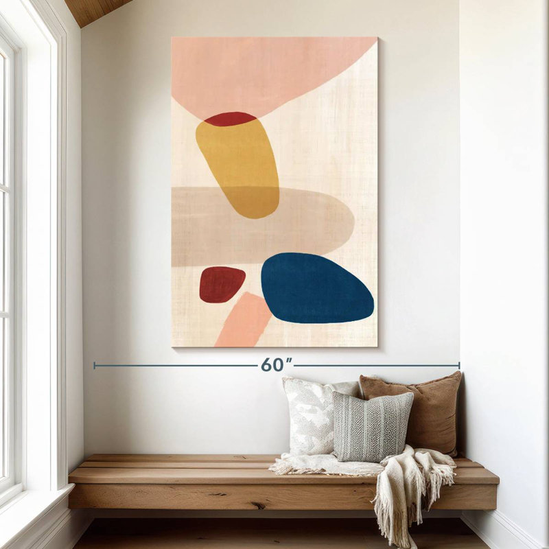 Avery Pink Pebbles, 51" H x 34" W