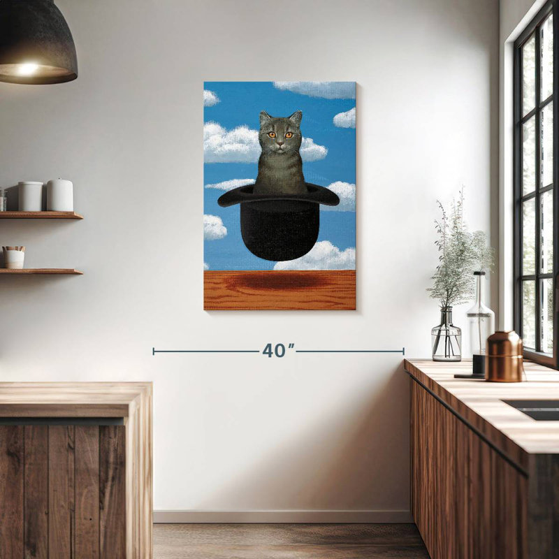 Brampt Magritte Cat, 36" H x 24" W
