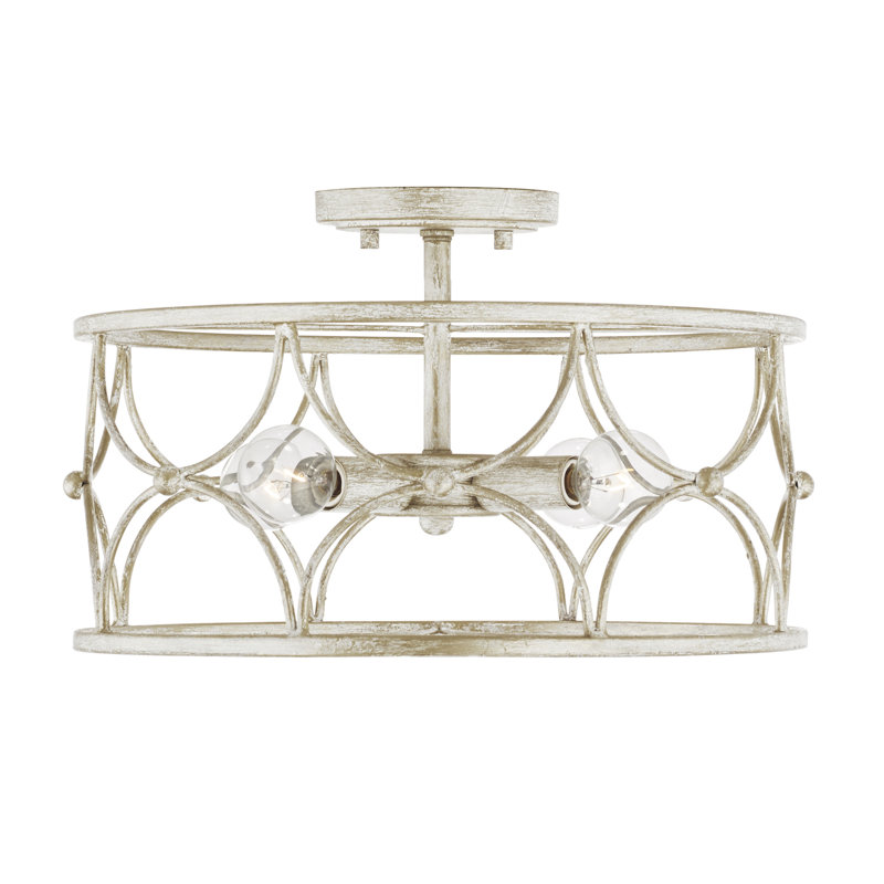 Luminaire suspendu tambour unique à 4 lumières
