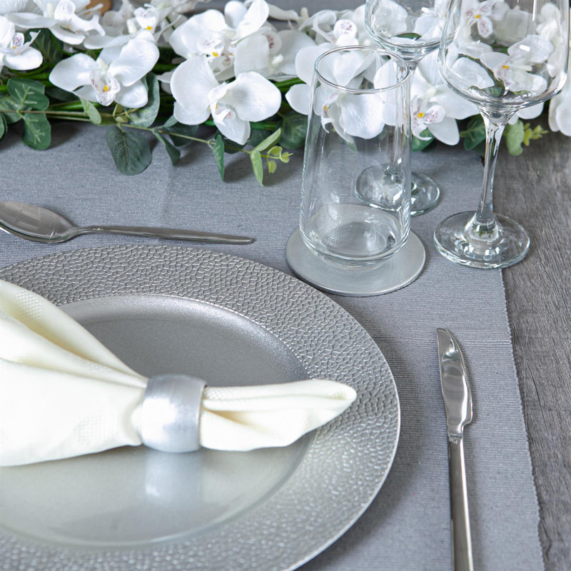 Metal Napkin Ring, Silver