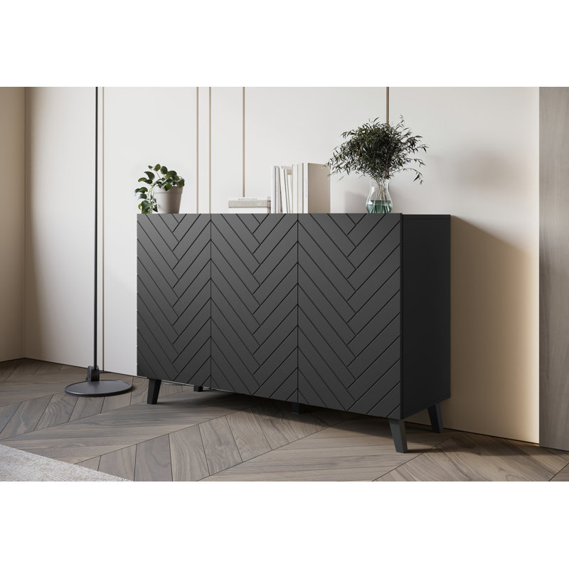 Demitric 120cm Sideboard, Black