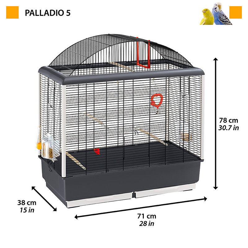 78cm Table Top Bird Cage with Perch