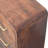 Wood 3-Drawer Rounded Chest,Brown