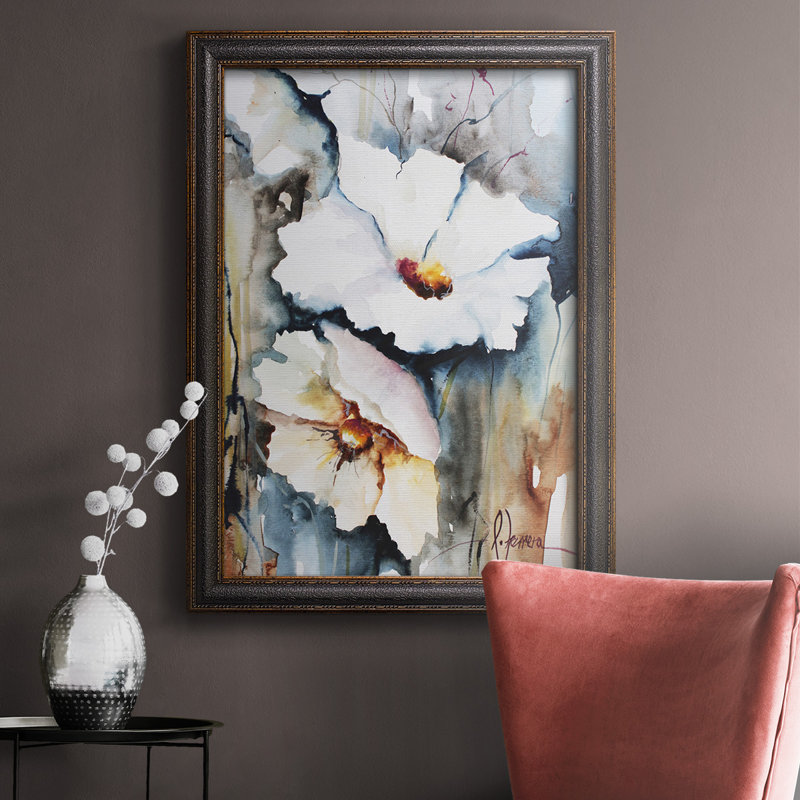 Blooms Aquas II - reproduction d'art sur toile, H 20 po x l 16 po x P 2,5 po