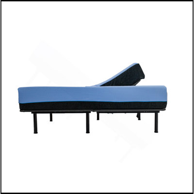 Matelas hybride en mousse à mémoire de forme et base réglable Refresh