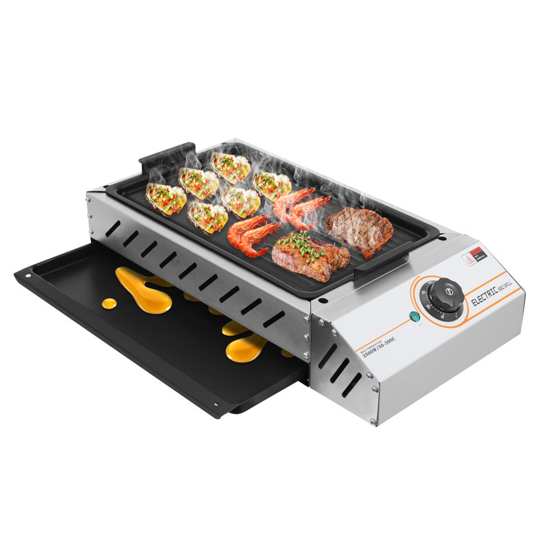 Barbecue électrique de comptoir à brûleur unique pour l'intérieur et l'extérieur
