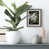 Distressed Silver Framed Paper