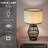 Handcrafted Bamboo Table Lamp With Openwork Base & Linen Shade
