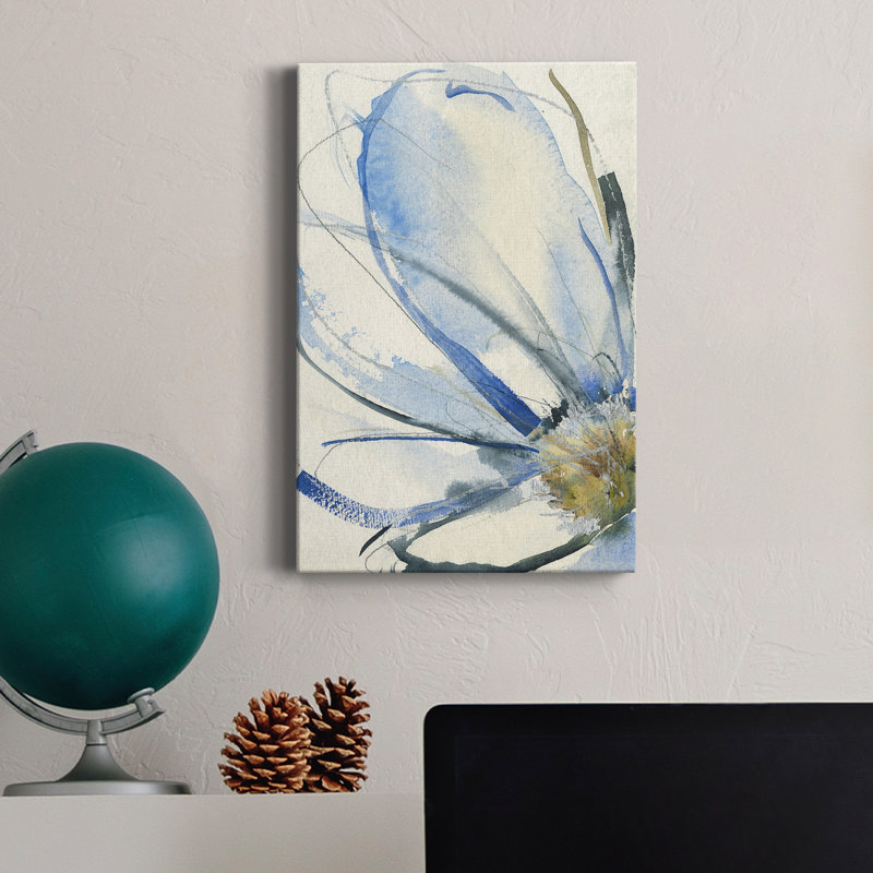 «Cobalt & Paynes Petals I», reproduction sur toile tendue, H 36 po x l 24 po x P 1 po