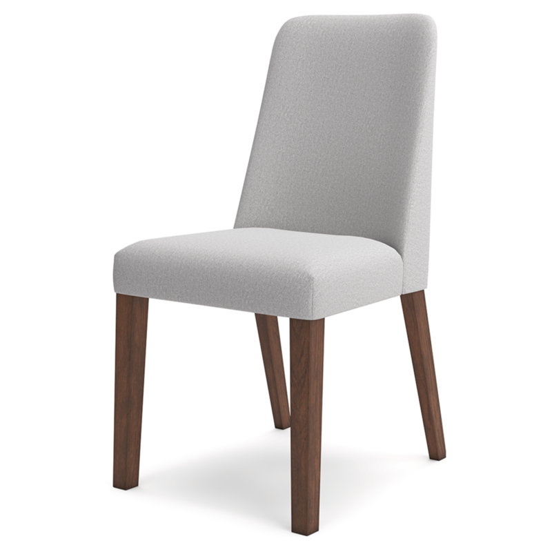 Munana Upholstered Side Chair, Light Gray
