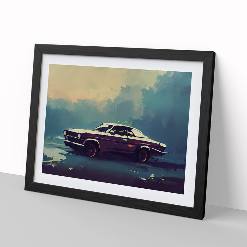 Concept Car - Single Picture Frame Print, Black, 25cm H x 34cm W x 2cm D