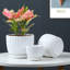 Ensemble de 3 pots à fleurs en céramique