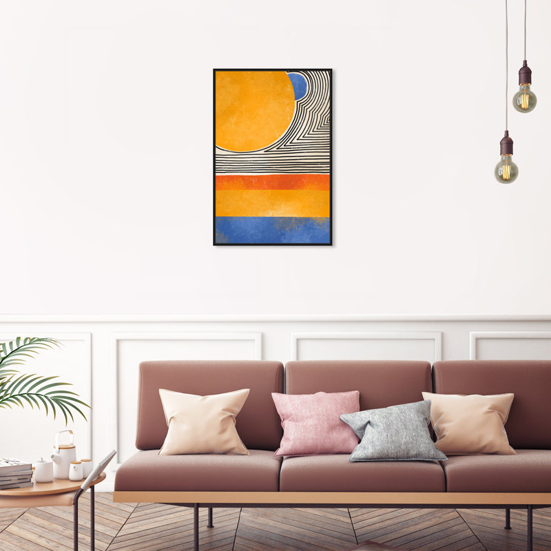 "Sun Is Reflection" par Oliver Gal - cadre flottant, impression sur toile