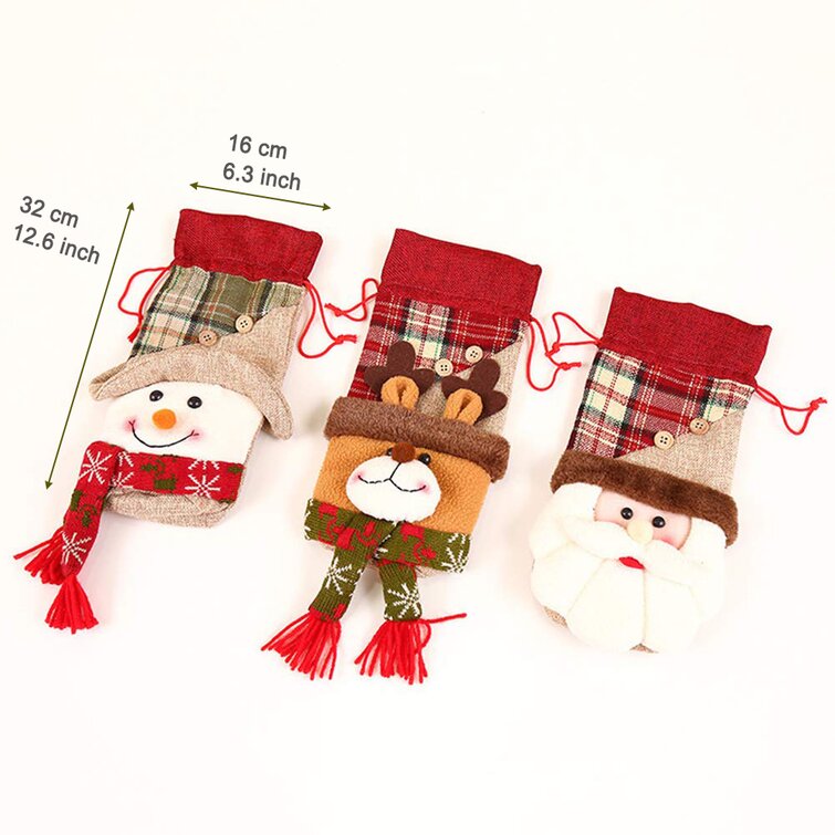 6 Piece Christmas Wine Bottle Cover Set