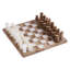 Jeu d'échecs brun fait à la main Saunemin