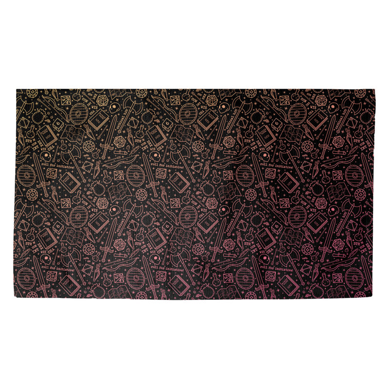 Tapis de porte d’intérieur rpg Avicia, Rectangle 2 pi 1 1/2 po x 3 pi 6 po, Jaune / noir