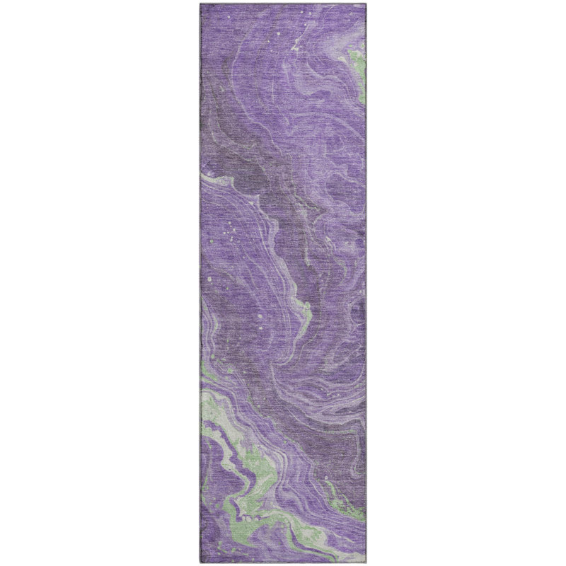 Premium Machine Washable Hedden AMF1701 Abstract Rug, Runner 2'3" x 7'6"