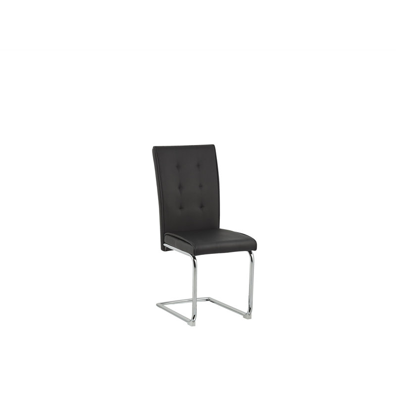 Encinal Upholstered Dining Chair, Black