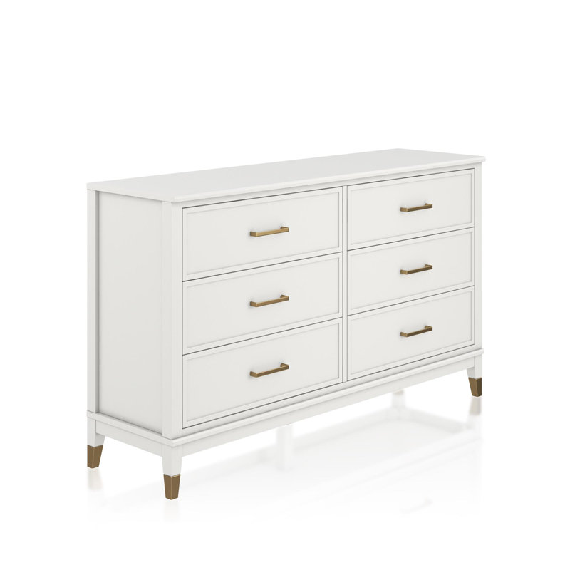 westerleigh 6 drawer dresser with gold knobs CosmoLiving by Cosmopolitan Westerleigh 6 Drawer Dresser - Bed Bath & Beyond