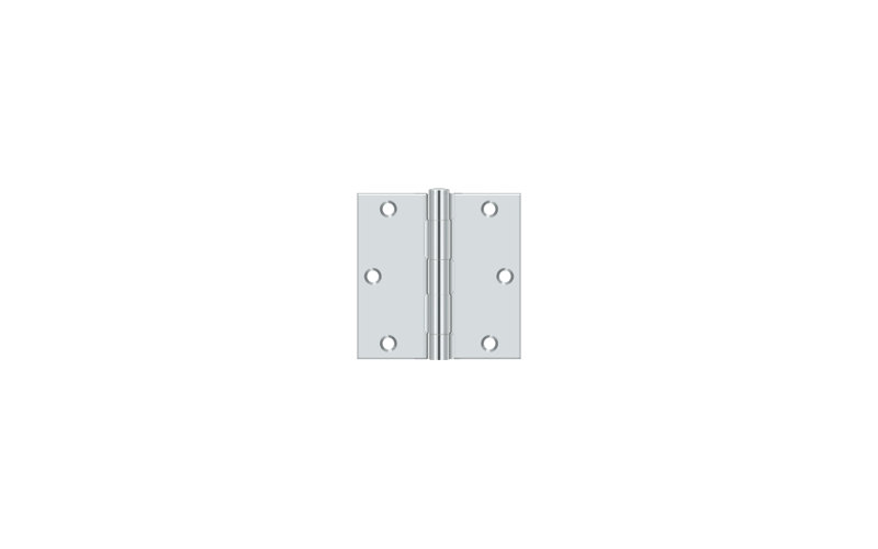Steel Hinge, Polished Chrome