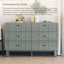 Commode double 6 tiroirs Domhnall Modern