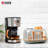 Haden Heritage 4 Slice Toaster and 12 Cup Coffee Maker Kitchen Set, Steel/Copper
