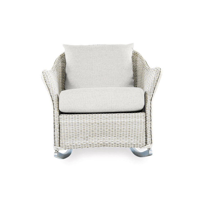 Weekend Retreat Outdoor Rocker Chair, Remy Cloud, Antique White