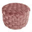 Repose-pieds rond en velours de 24 po-77424676